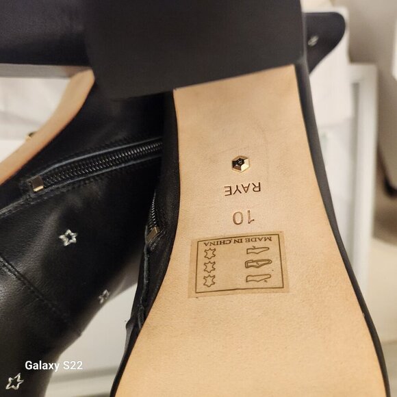 RAYE "Miles" Embroidered Black Leather boots. NIB. Size 10 - Picture 12 of 16